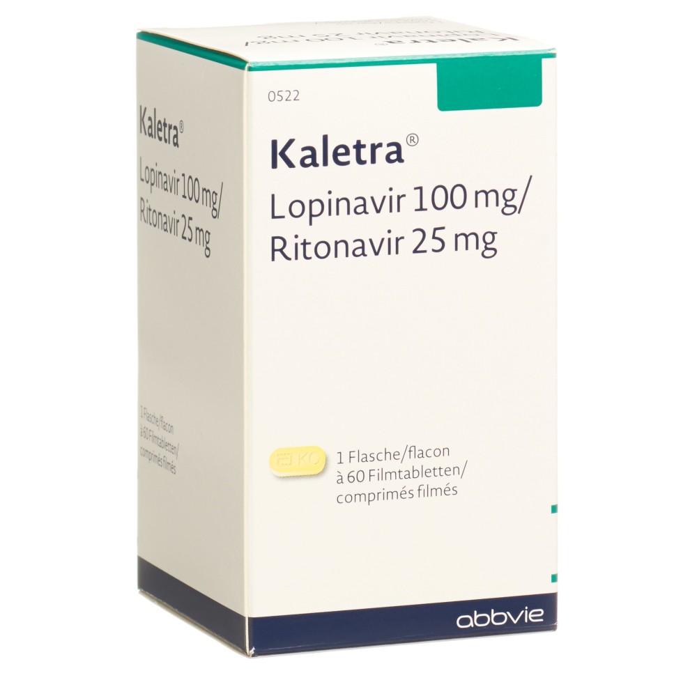 KALETRA cpr pell 100mg/25mg bte 60 pce KALETRA cpr pell 100mg/25mg bte 60 pce
