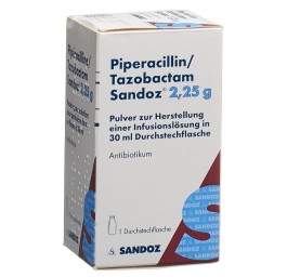 PIPERACILLINE TAZOB. Sandoz 2.25 g flac