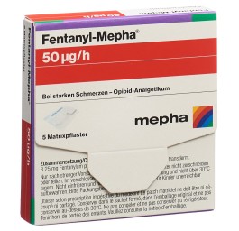 FENTANYL Mepha patch mat 50 mcg/h 5 pce