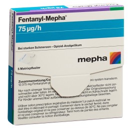 FENTANYL Mepha patch mat 75 mcg/h 5 pce