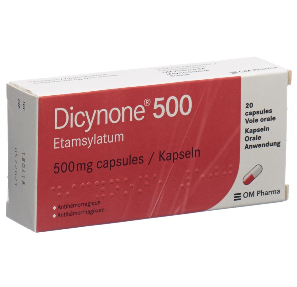 DICYNONE caps 500 mg 20 pce DICYNONE caps 500 mg 20 pce