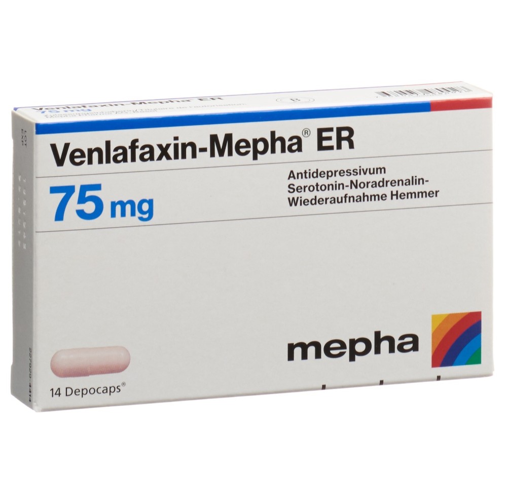 VENLAFAXIN Mepha ER depocaps 75 mg 14 pce VENLAFAXIN Mepha ER depocaps 75 mg 14 pce