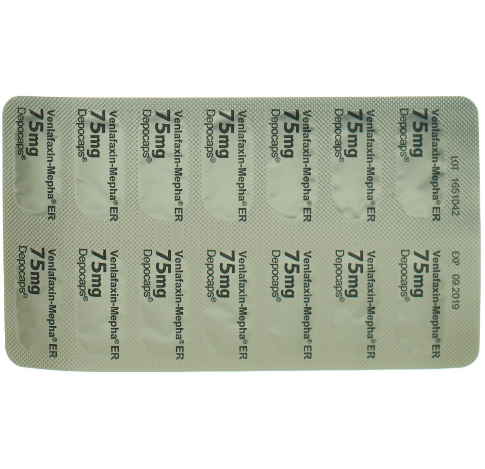 VENLAFAXIN Mepha ER depocaps 75 mg 28 pce VENLAFAXIN Mepha ER depocaps 75 mg 28 pce