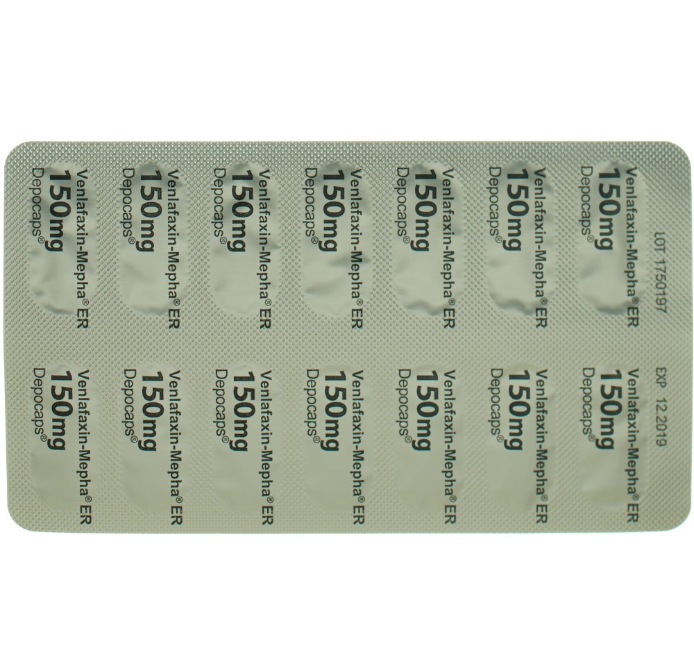 VENLAFAXIN Mepha ER depocaps 150 mg 28 pce VENLAFAXIN Mepha ER depocaps 150 mg 28 pce