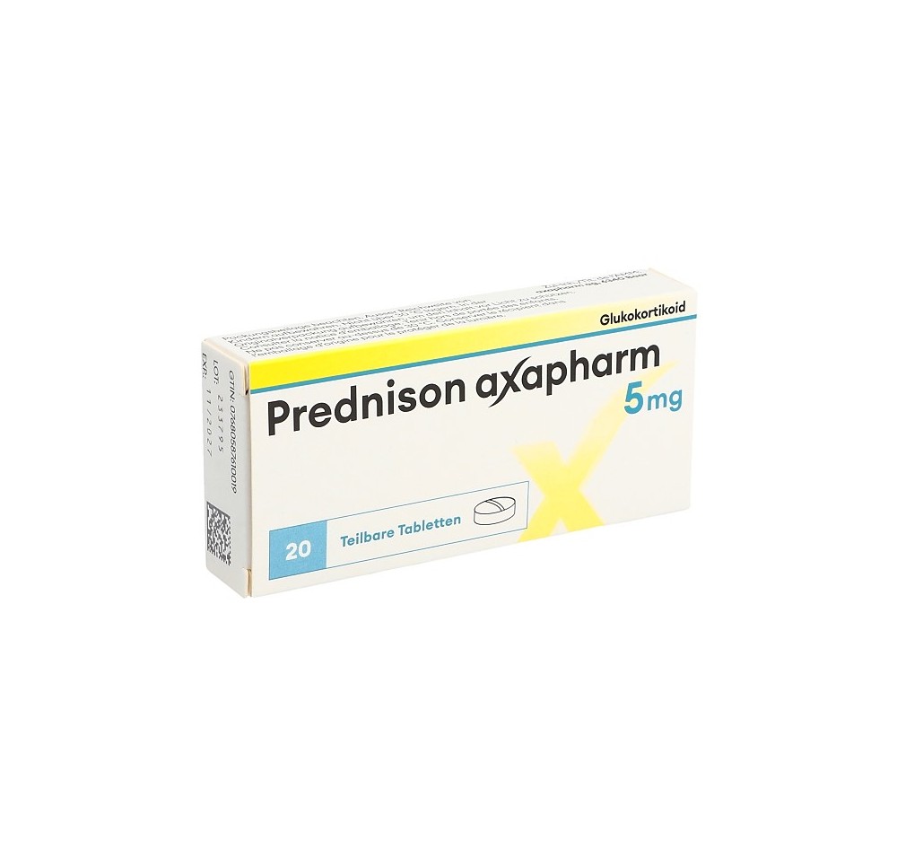PREDNISONE axapharm cpr 5 mg 20 pce PREDNISONE axapharm cpr 5 mg 20 pce