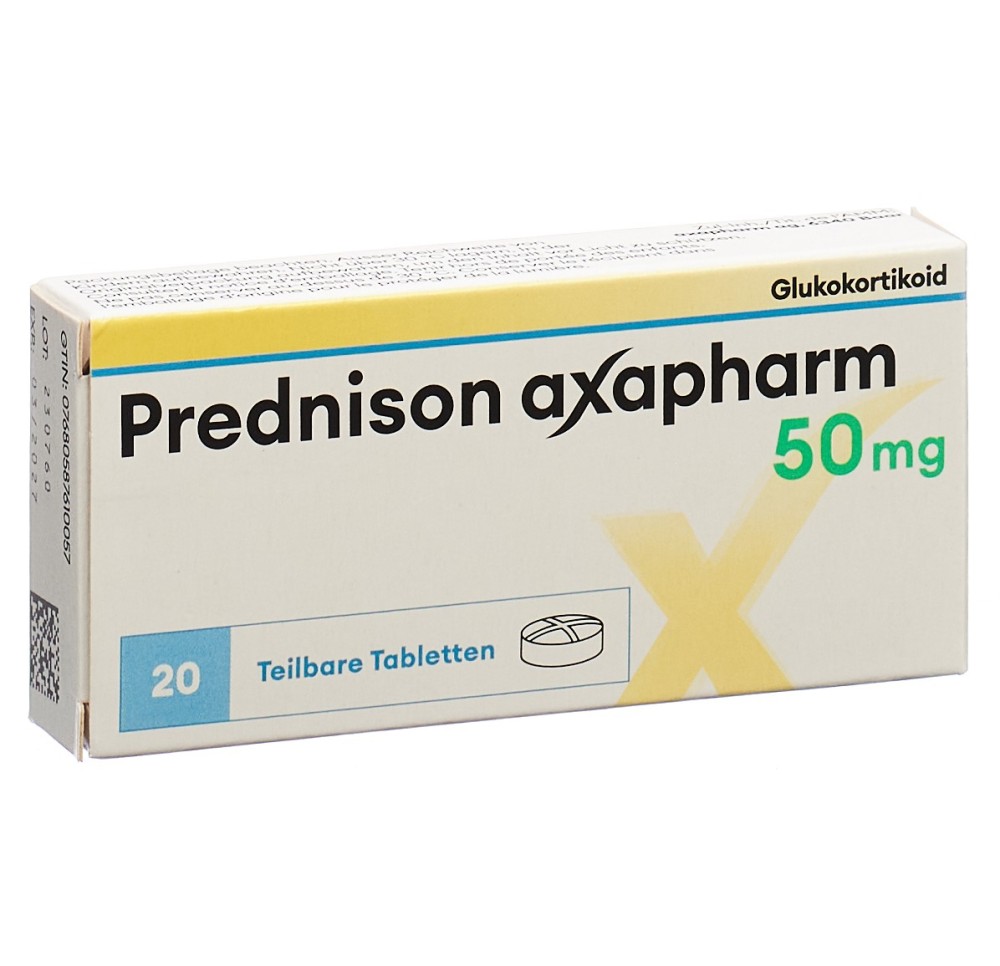 PREDNISONE axapharm cpr 50 mg 20 pce PREDNISONE axapharm cpr 50 mg 20 pce