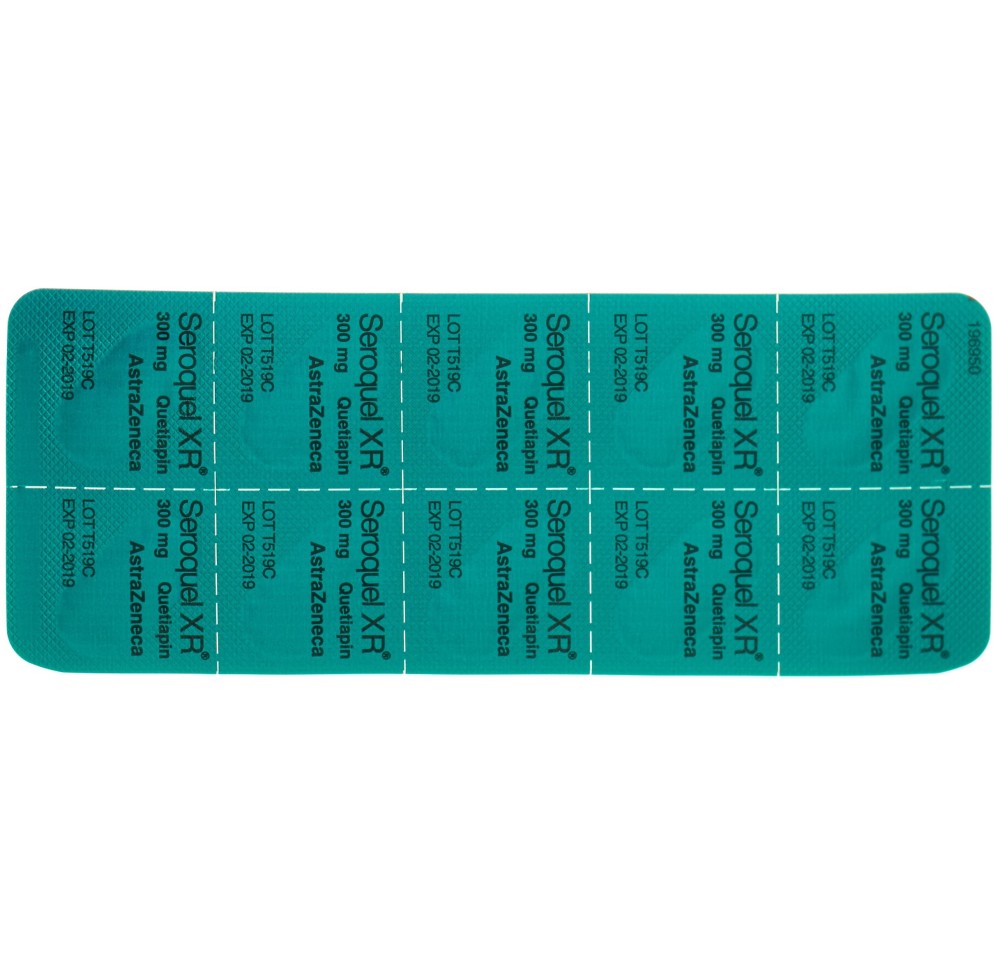SEROQUEL XR cpr ret 300 mg 100 pce SEROQUEL XR cpr ret 300 mg 100 pce
