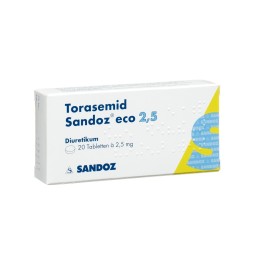 TORASEMIDE Sandoz eco cpr 2.5 mg 20 pce