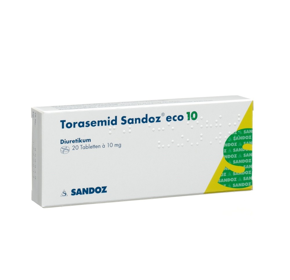 TORASEMIDE Sandoz eco cpr 10 mg 20 pce TORASEMIDE Sandoz eco cpr 10 mg 20 pce