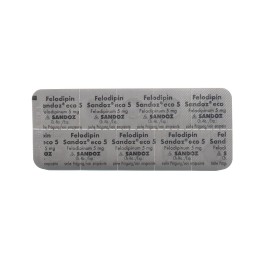 FELODIPINE Sandoz eco cpr ret 5 mg 100 pce