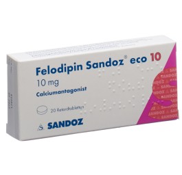 FELODIPINE Sandoz eco cpr ret 10 mg 20 pce