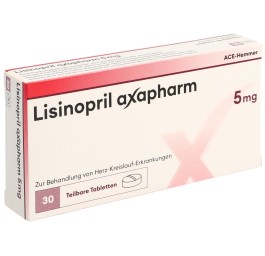 LISINOPRIL axapharm cpr 5 mg 30 pce