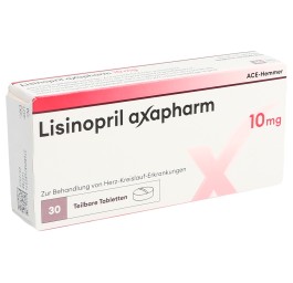 LISINOPRIL axapharm cpr 10 mg 30 pce