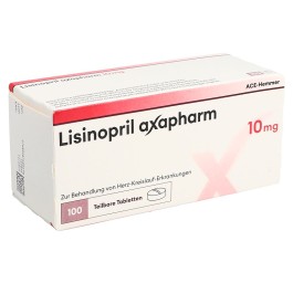 LISINOPRIL axapharm cpr 10 mg 100 pce