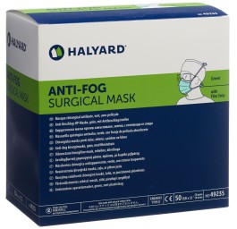 HALYARD masques OP Anti Fog ve type II dist 50 pce
