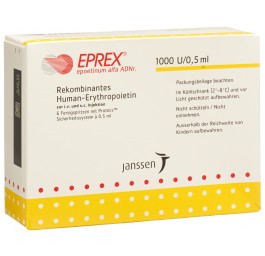 EPREX 1000 UI/0.5ml (Protecs) 6 ser pré 0.5 ml