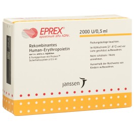 EPREX 2000 UI/0.5ml (Protecs) 6 ser pré 0.5 ml