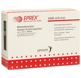 EPREX 4000 UI/0.4ml (Protecs) 6 ser pré 0.4 ml