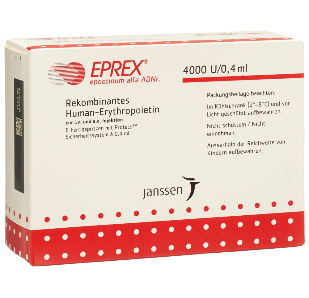 EPREX 4000 UI/0.4ml (Protecs) 6 ser pré 0.4 ml