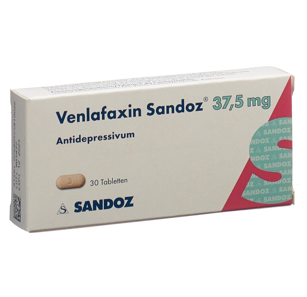 VENLAFAXINE Sandoz cpr 37.5 mg 30 pce VENLAFAXINE Sandoz cpr 37.5 mg 30 pce