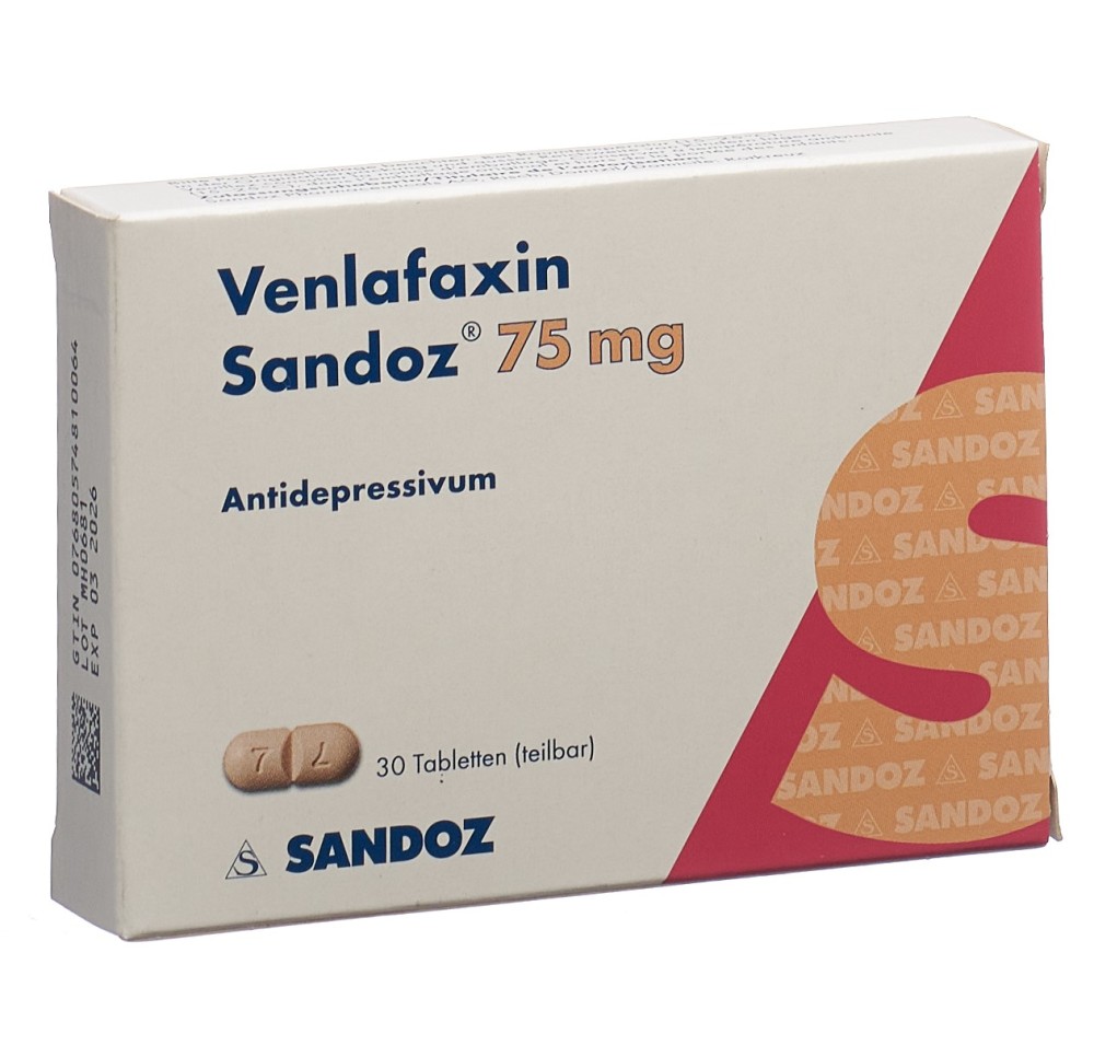 VENLAFAXINE Sandoz cpr 75 mg 30 pce VENLAFAXINE Sandoz cpr 75 mg 30 pce