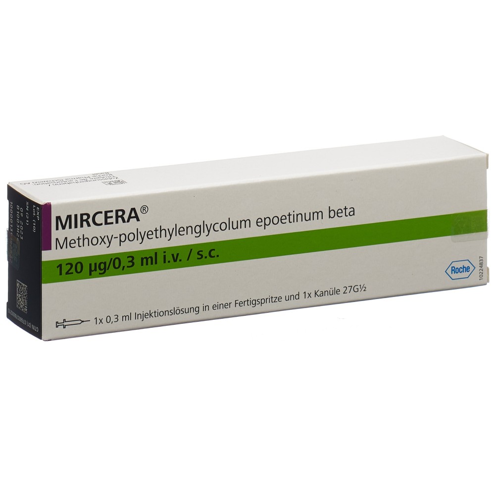 MIRCERA sol inj 120 mcg/0.3 ml ser pré MIRCERA sol inj 120 mcg/0.3 ml ser pré