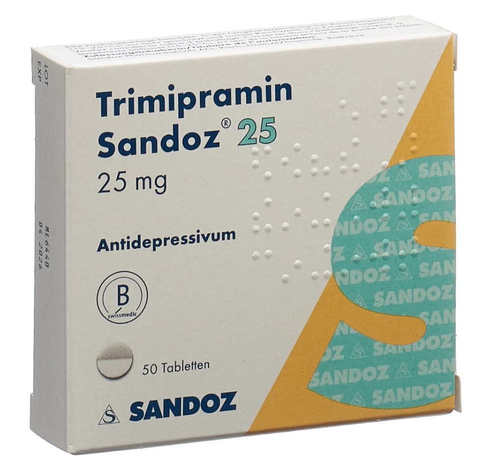 TRIMIPRAMINE Sandoz cpr 25 mg 50 pce TRIMIPRAMINE Sandoz cpr 25 mg 50 pce