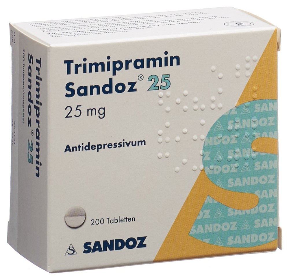 TRIMIPRAMINE Sandoz cpr 25 mg 200 pce TRIMIPRAMINE Sandoz cpr 25 mg 200 pce