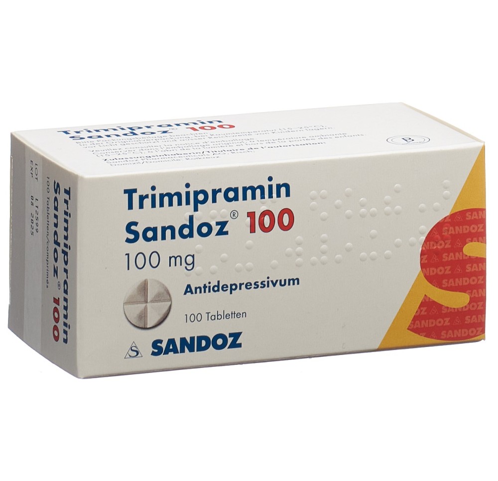 TRIMIPRAMINE Sandoz cpr 100 mg 100 pce TRIMIPRAMINE Sandoz cpr 100 mg 100 pce