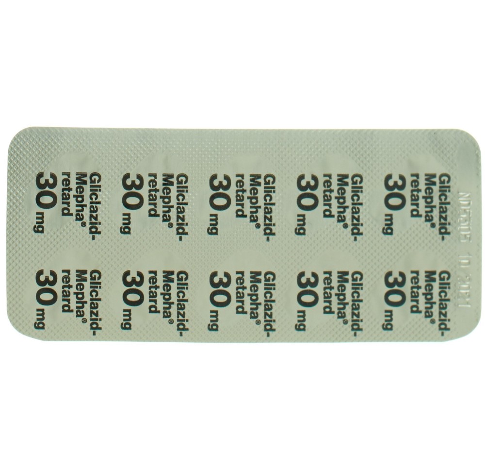 GLICLAZID Mepha retard depotabs 30 mg 120 pce GLICLAZID Mepha retard depotabs 30 mg 120 pce