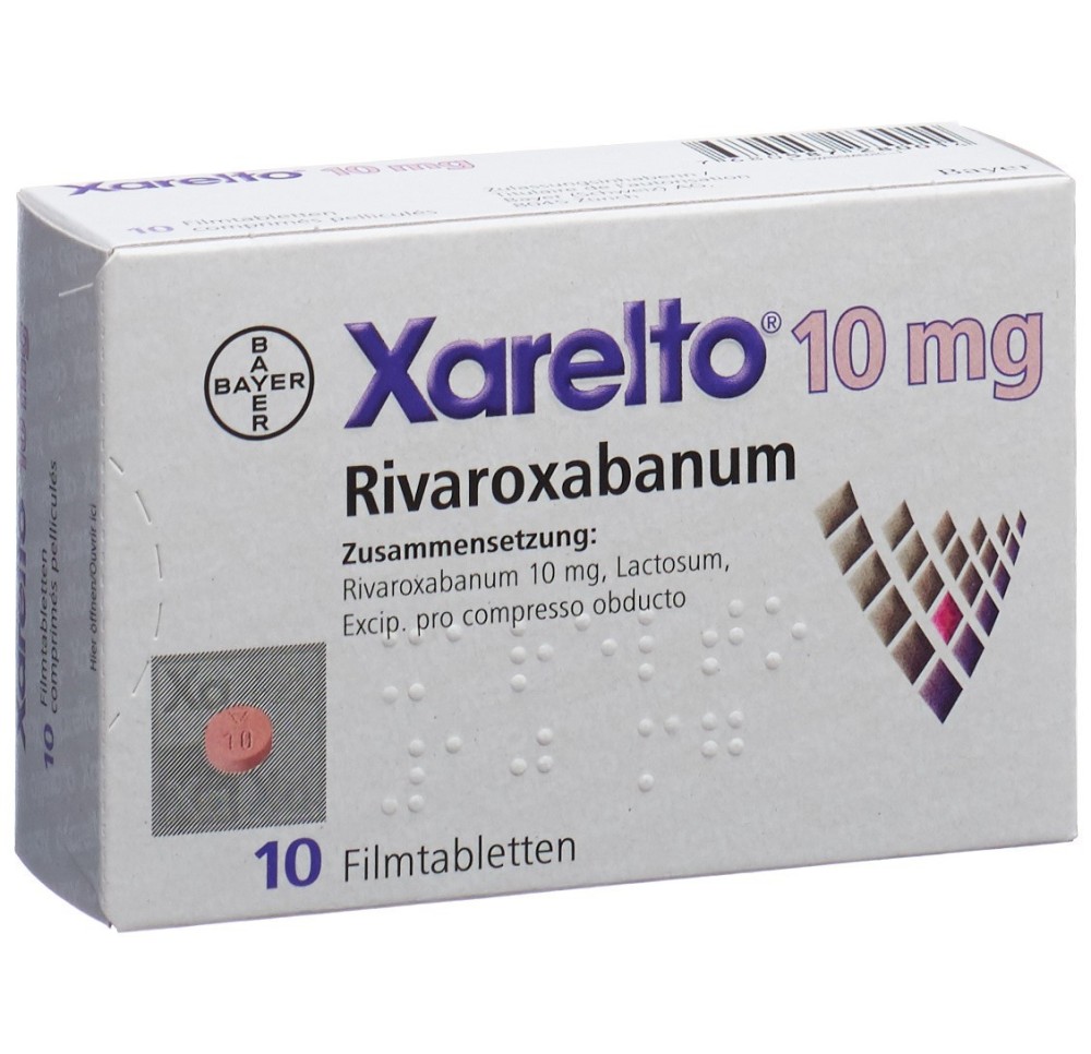 XARELTO cpr pell 10 mg 10 pce XARELTO cpr pell 10 mg 10 pce