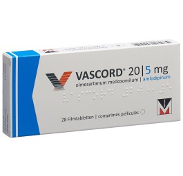 VASCORD cpr pell 20/5 mg 28 pce