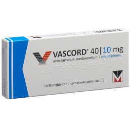 VASCORD cpr pell 40/10 mg 28 pce