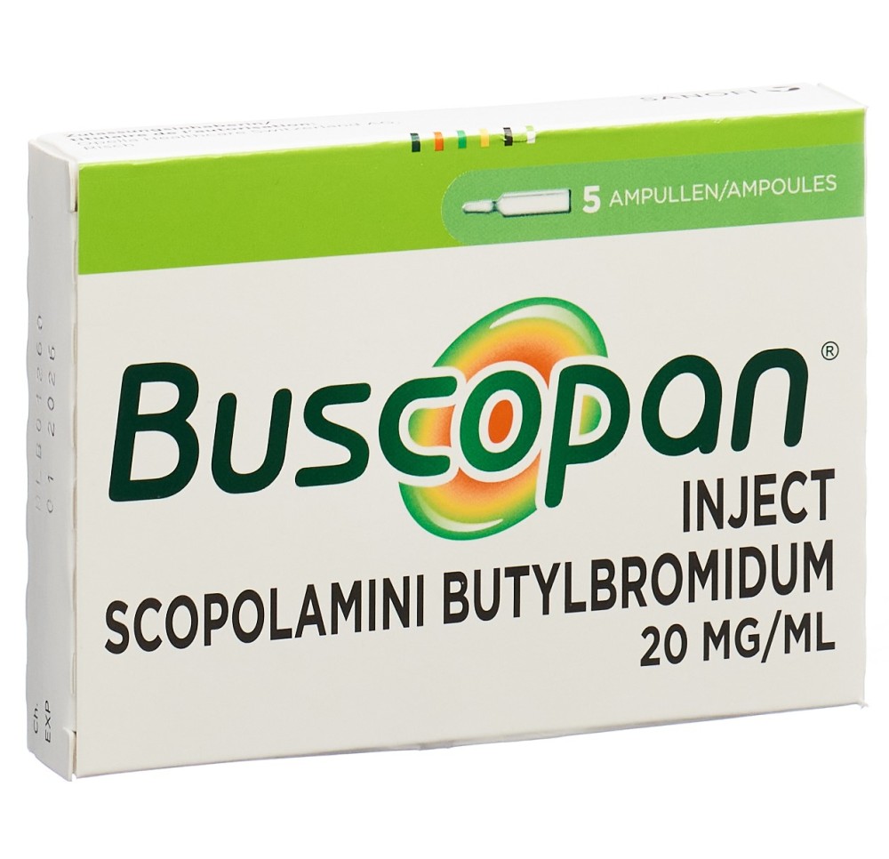 BUSCOPAN Inject sol inj 20 mg/ml 5 amp 1 ml