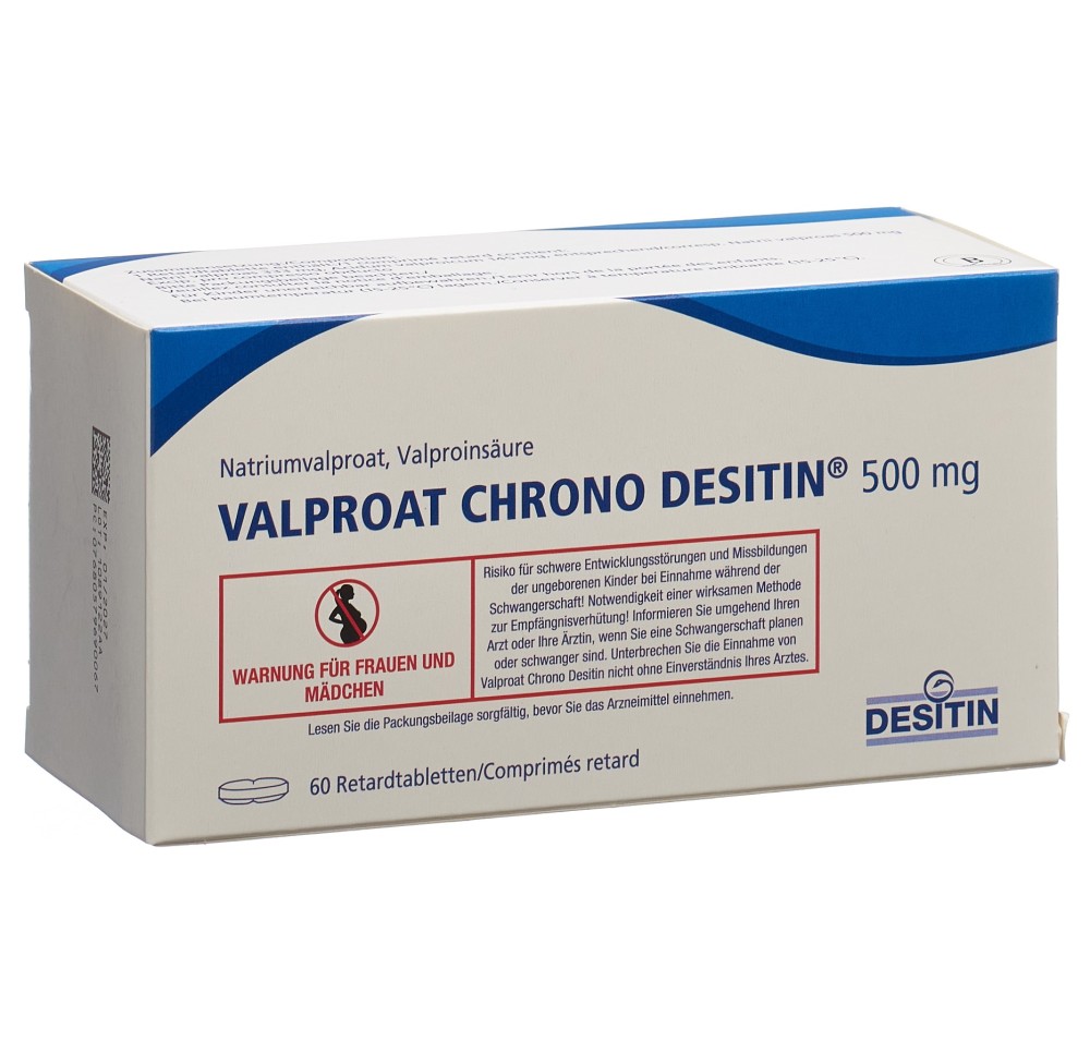 VALPROAT CHRONO Desitin cpr ret 500 mg 60 pce VALPROAT CHRONO Desitin cpr ret 500 mg 60 pce
