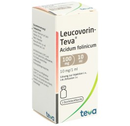LEUCOVORIN Teva sol inj 100 mg/10ml flac 10 ml