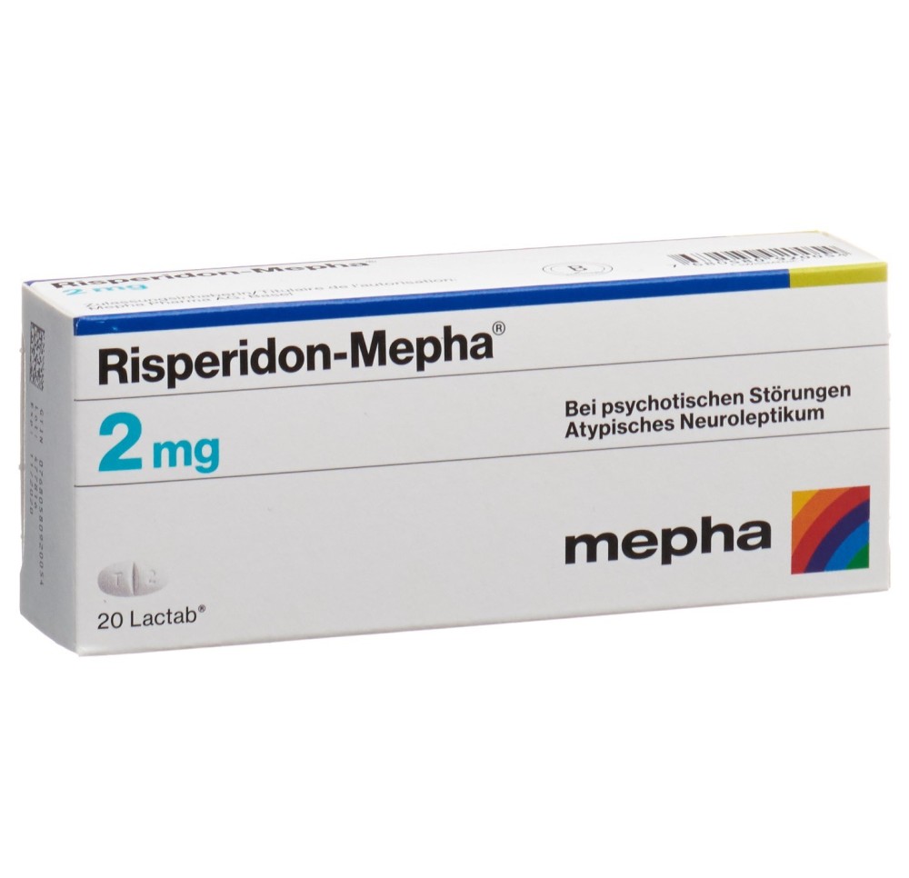 RISPERIDON Mepha Lactab 2 mg 20 pce RISPERIDON Mepha Lactab 2 mg 20 pce