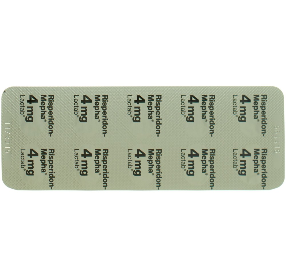 RISPERIDON Mepha Lactab 4 mg 60 pce RISPERIDON Mepha Lactab 4 mg 60 pce