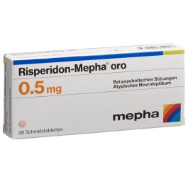 RISPERIDON Mepha oro cpr orodisp 0.5 mg 28 pce