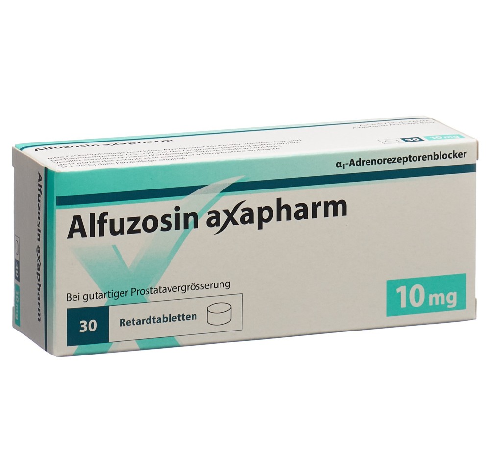 ALFUZOSINE Axapharm cpr ret 10 mg 30 pce ALFUZOSINE Axapharm cpr ret 10 mg 30 pce