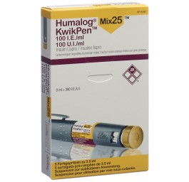 HUMALOG Mix 25 KwikPen 100 UI/ml 5 ser pré 3 ml