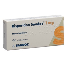 RISPERIDONE Sandoz cpr pell 1 mg 20 pce