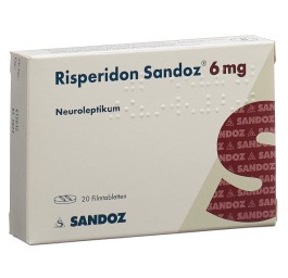 RISPERIDONE Sandoz cpr pell 6 mg 20 pce