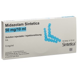 MIDAZOLAM Sintetica sol inj 50 mg/10ml 10 x 10 ml