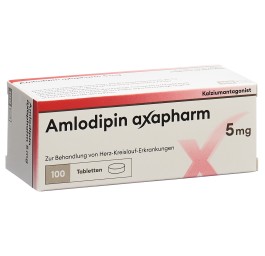 AMLODIPINE axapharm cpr 5 mg 100 pce