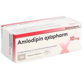 AMLODIPINE axapharm cpr 10 mg 100 pce