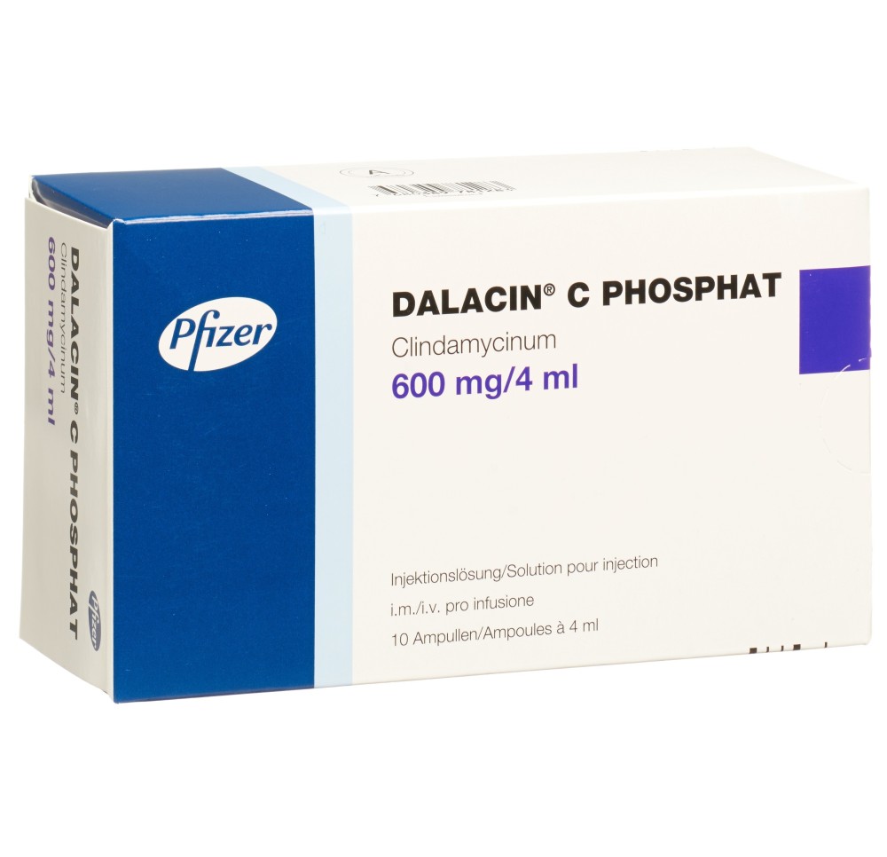 DALACIN C Phosphat sol inj 600 mg 10 amp 4 ml DALACIN C Phosphat sol inj 600 mg 10 amp 4 ml