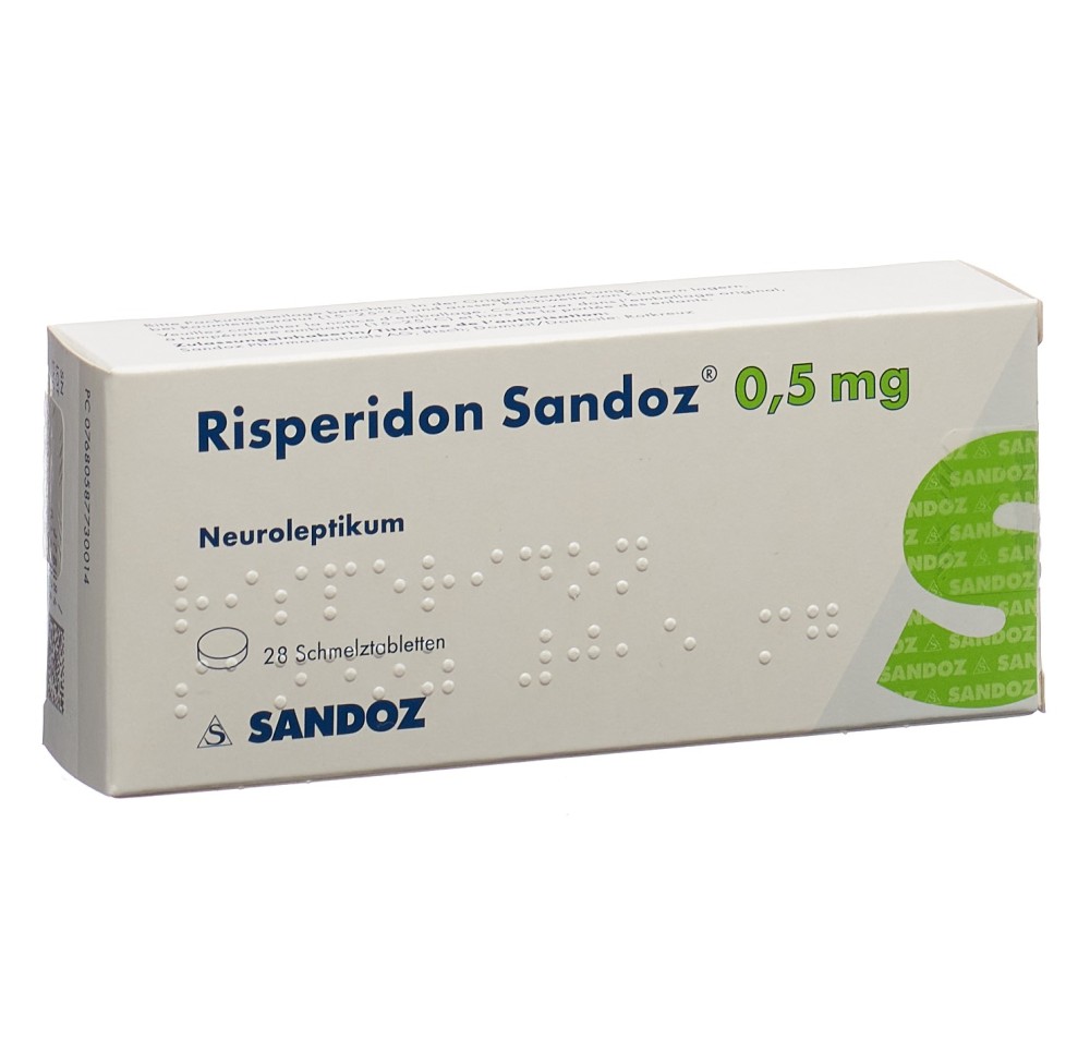 RISPERIDONE Sandoz cpr orodisp 0.5 mg 28 pce RISPERIDONE Sandoz cpr orodisp 0.5 mg 28 pce