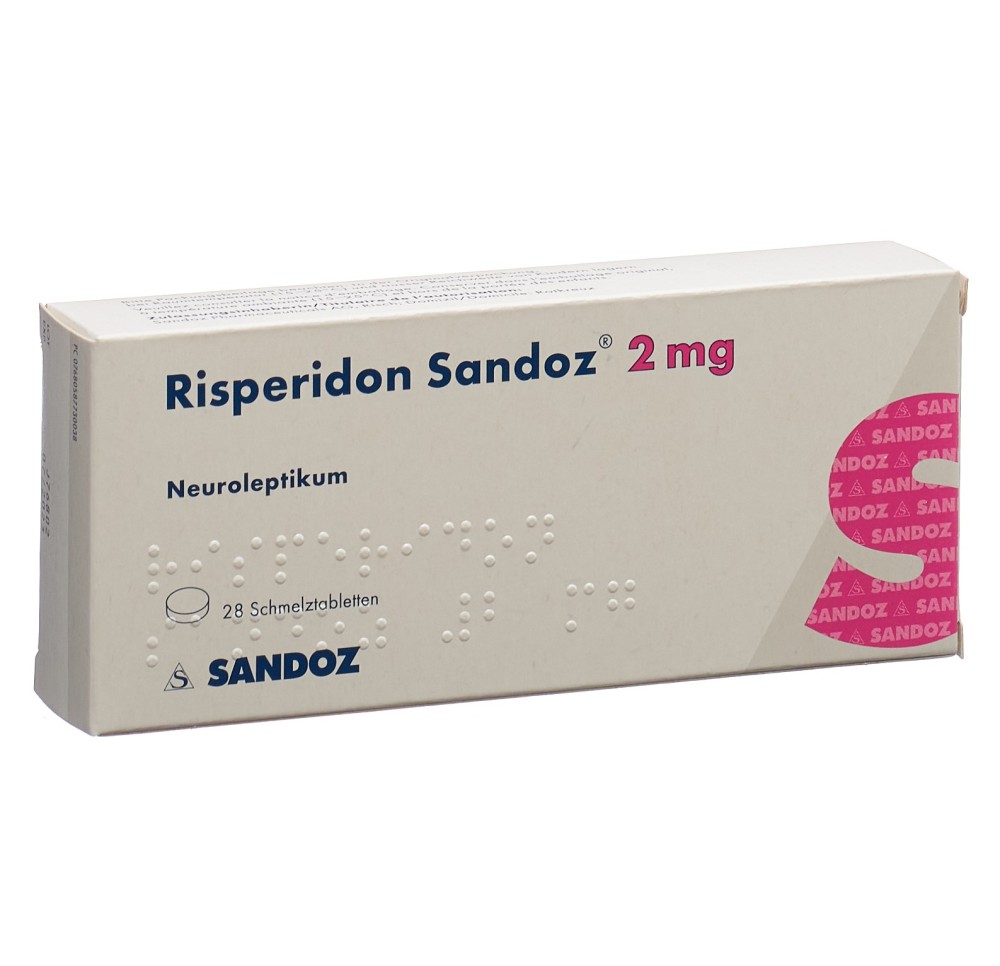 RISPERIDONE Sandoz cpr orodisp 2 mg 28 pce RISPERIDONE Sandoz cpr orodisp 2 mg 28 pce