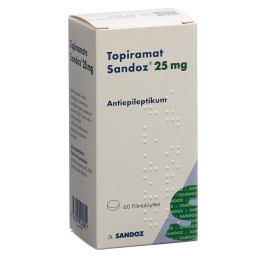 TOPIRAMATE Sandoz cpr pell 25 mg bte 60 pce